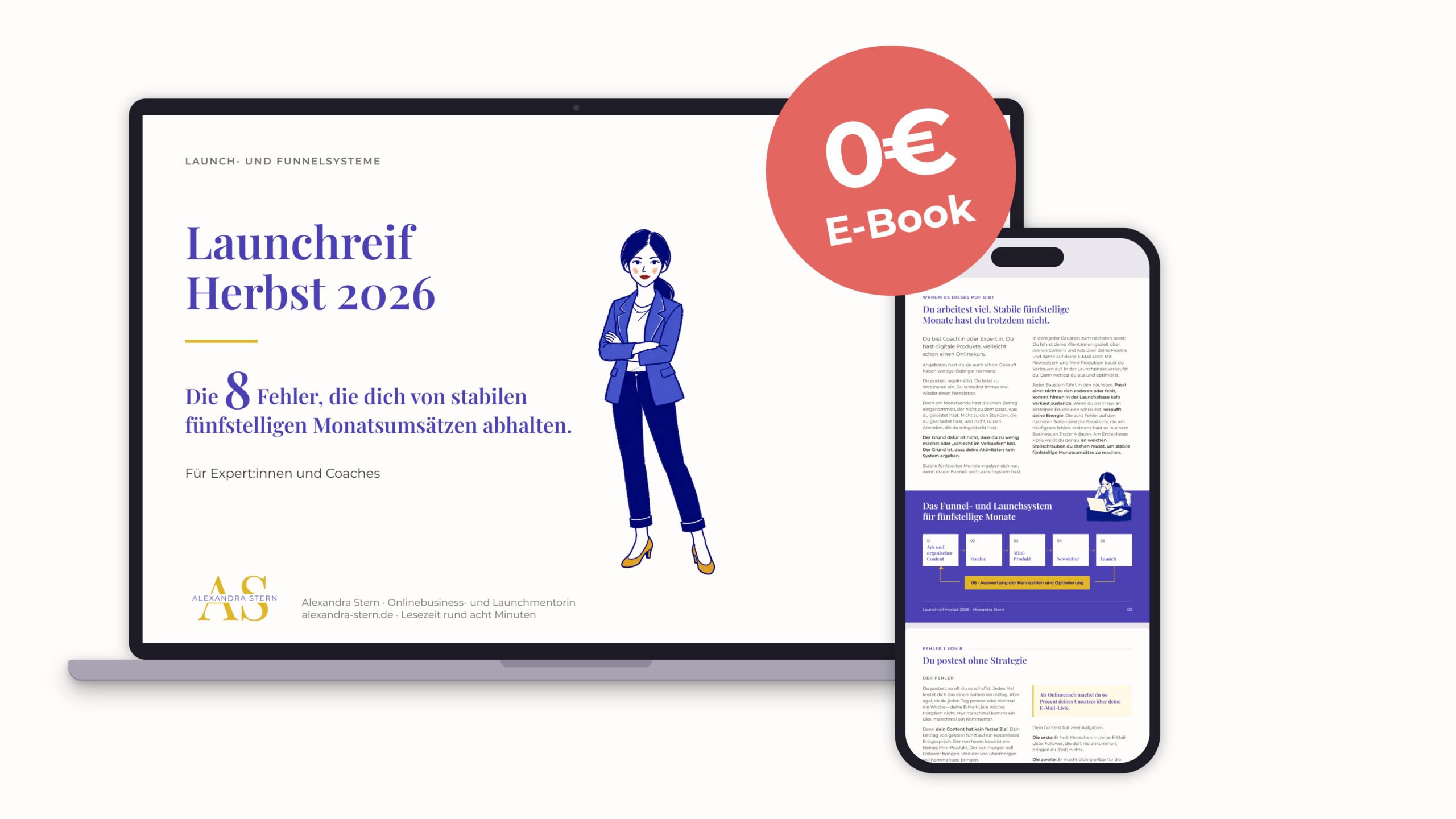 Onlinekurs Struktur Lead Magnet Mockup